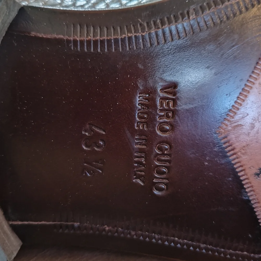 Stylish Two-Tone Brown Crocodile Men's Brogues. 43.5 (10.5) Silvio Belli. Welted - Picture 4 of 8